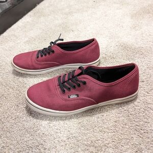 Vans Burgundy Canvas Sneakers
